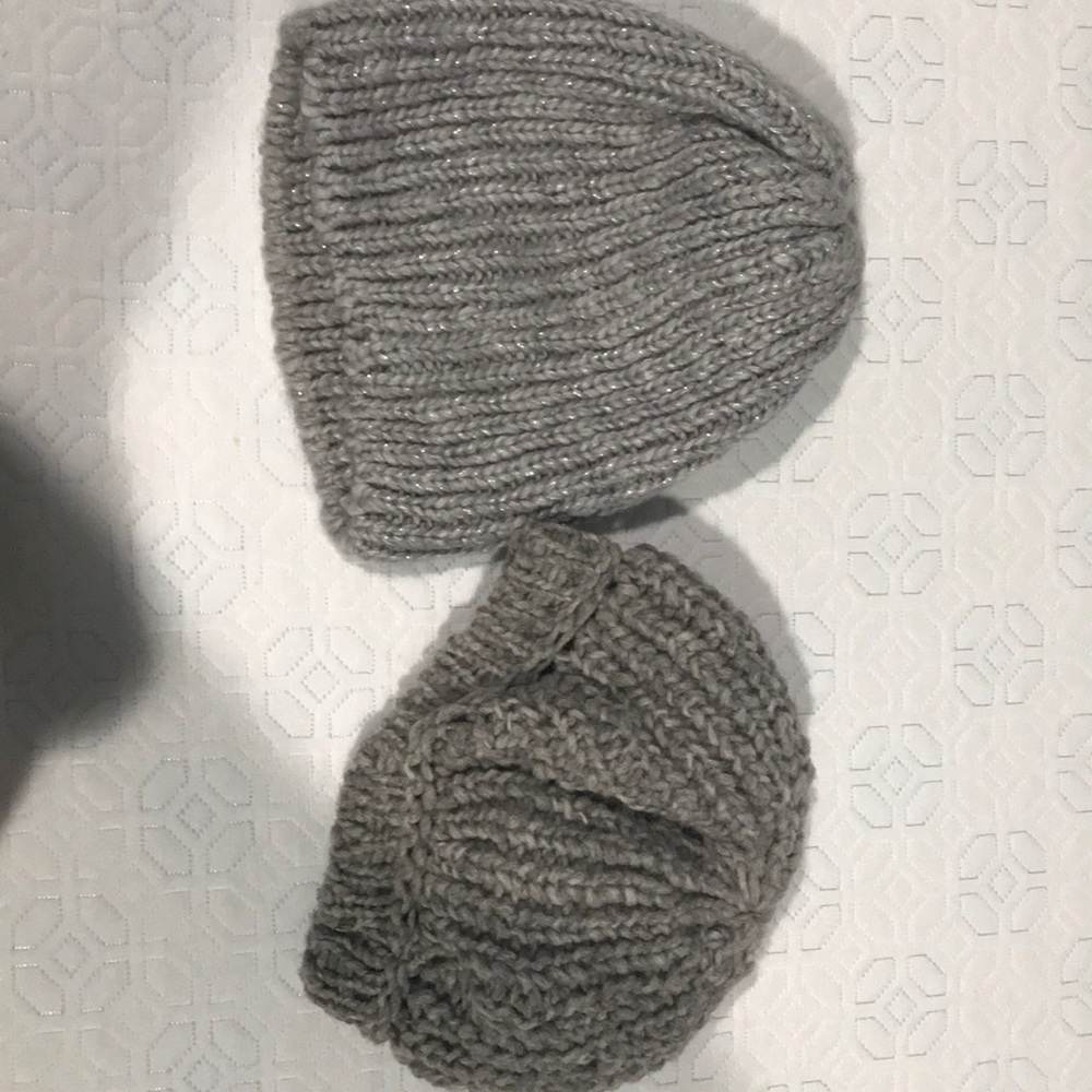 Two grey hats